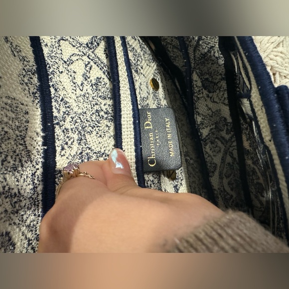 SOLD Dior Saddle bag toile de jouy - Picture 6 of 8